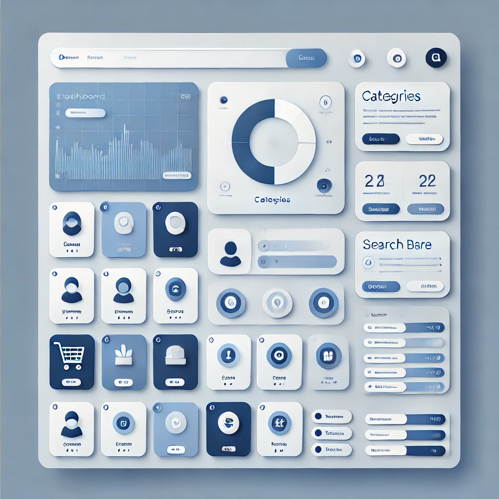 Abacus Market dashboard with categories and secure login options.